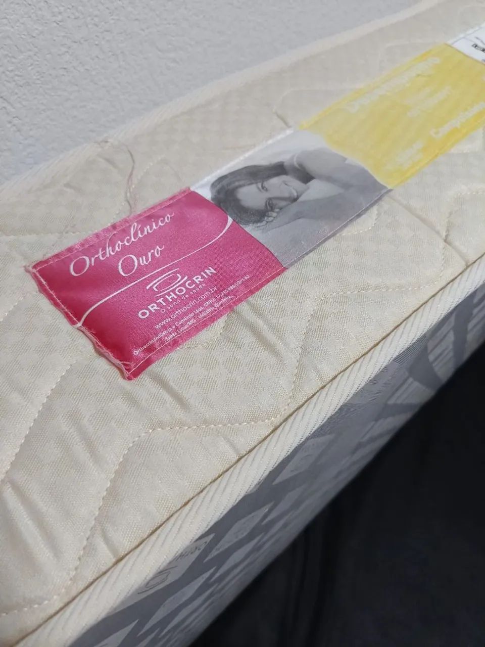 Cama box solteiro mais colchão semi-ortopedico  orthocrin  - Foto 2
