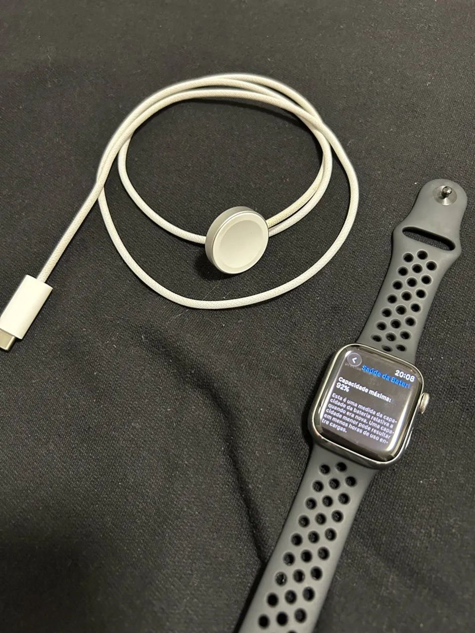 Apple Watch Séries 9 Aço Inox Prata - Foto 5