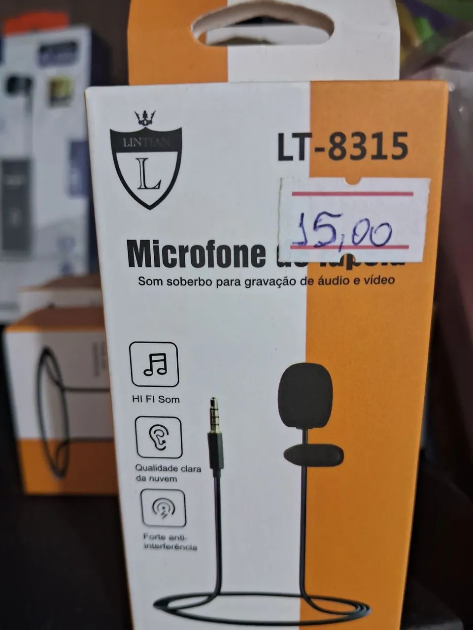 Microfone  de Lapela LT-8315