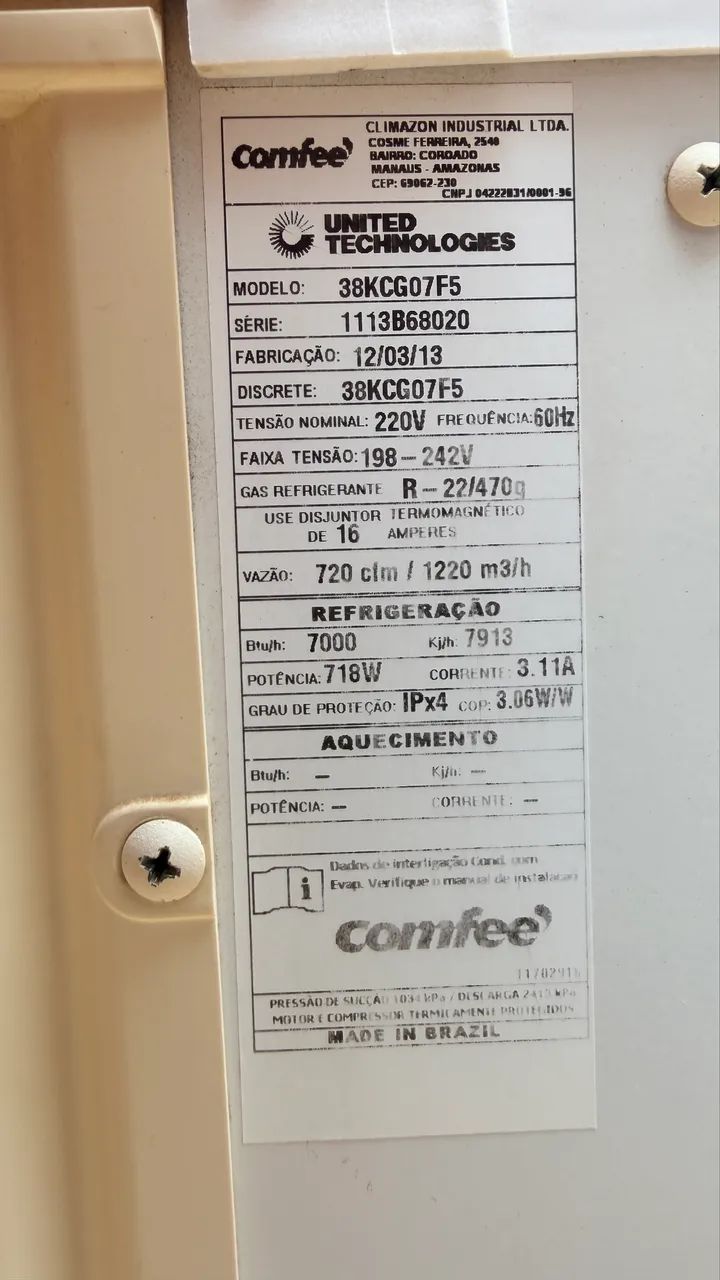 Ar Condicionado Comfee 7.000 BTUs - Foto 3