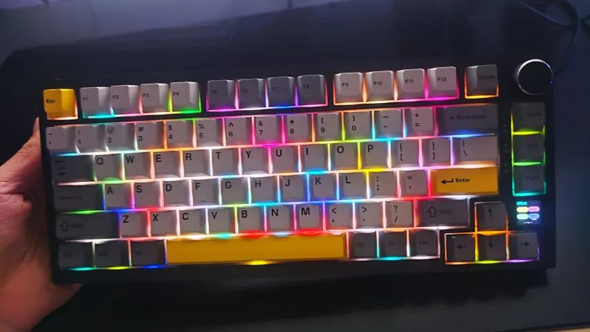 Teclado Ajazz AK820 pro 75% com tela TFT  - Foto 3