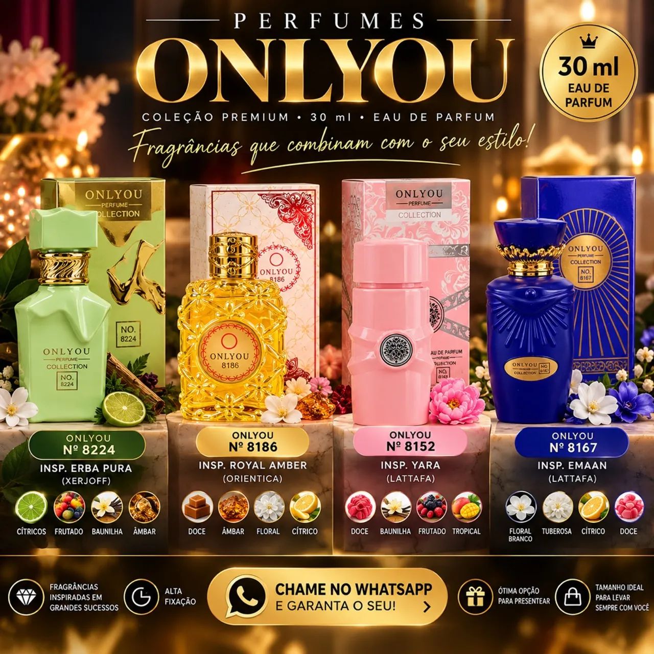 Perfumes Onlyou 30ML EAU de Parfum  - Foto 3
