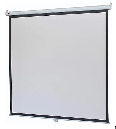 Tela de Projeção Retrátil sem Tripé, 180cm x 180cm TES, Branco, 100" - Parcelo no cartão