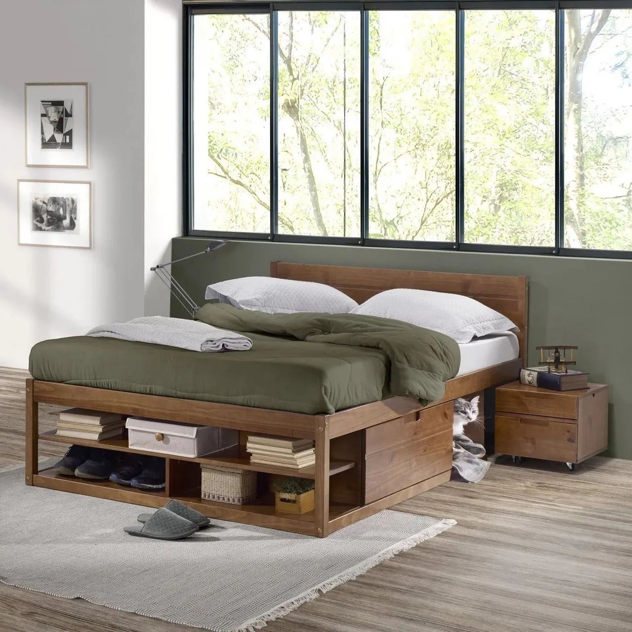 Cama de Casal madeira maciça - Foto 3
