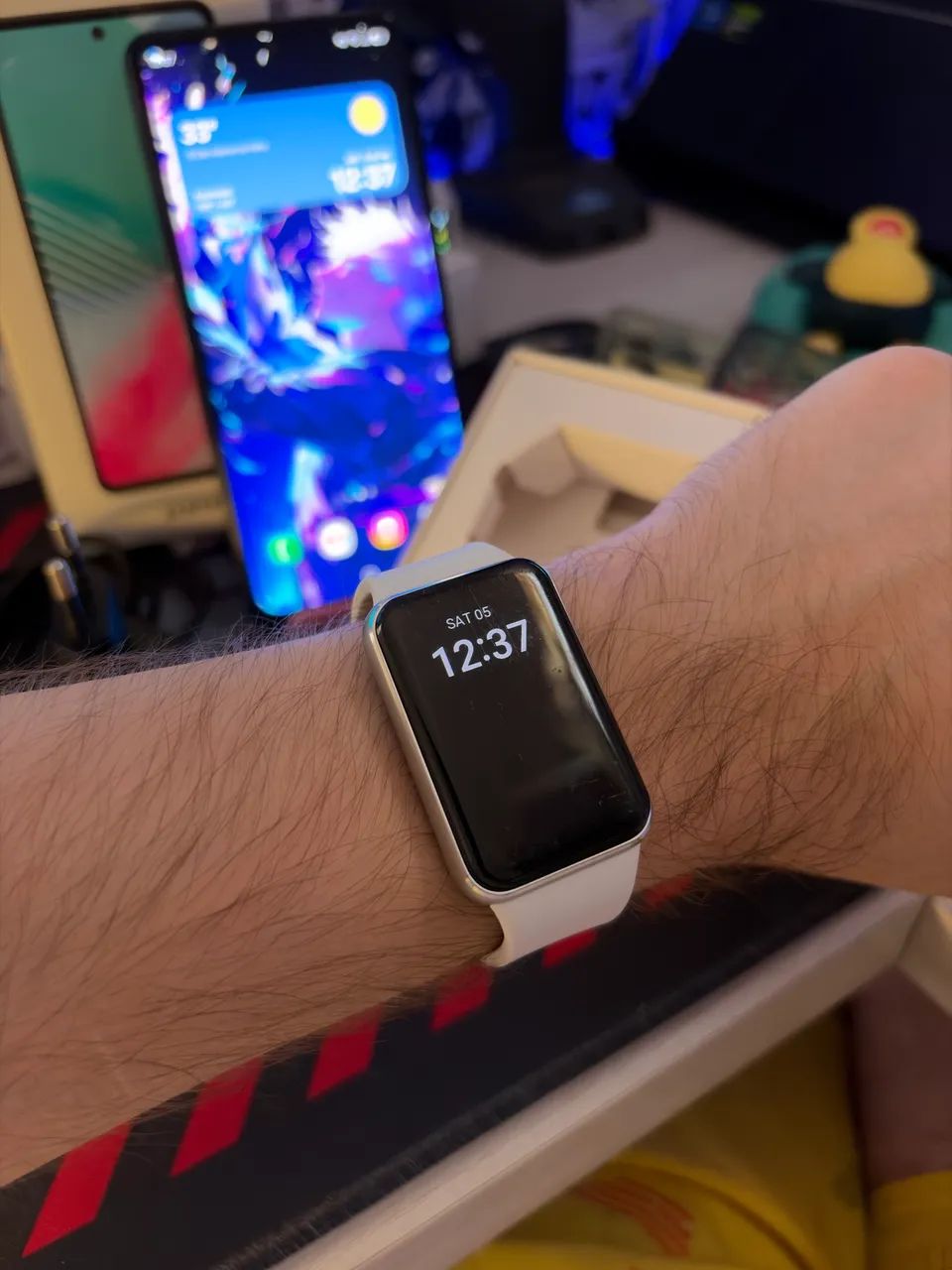 Smartwatch Samsung Galaxy Fit3 Display 1.6" Prata - Foto 4