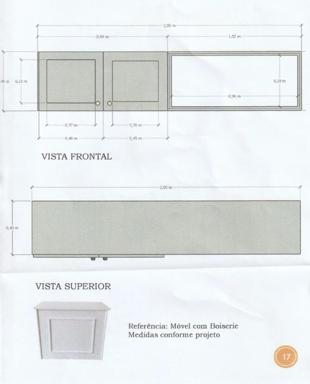Armário suspenso em MDF verde  - Foto 2
