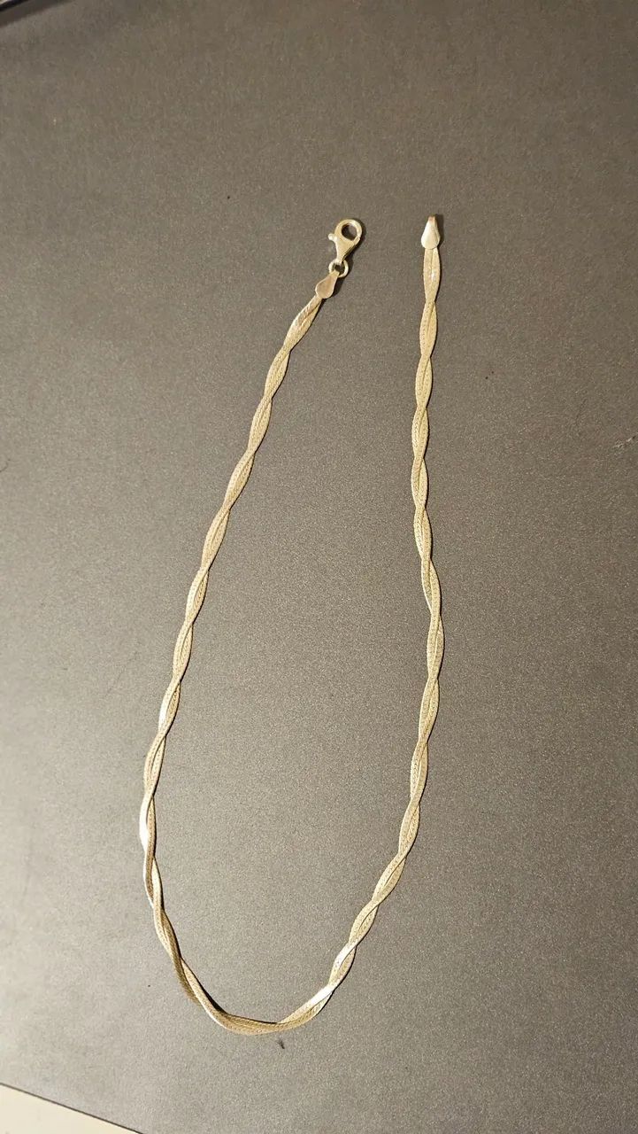 Choker Laminado Prata