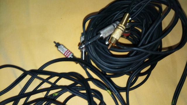 Kit 4 cabos rca macho p10 estéreo santo ângelo philips 4 metrô - Foto 6