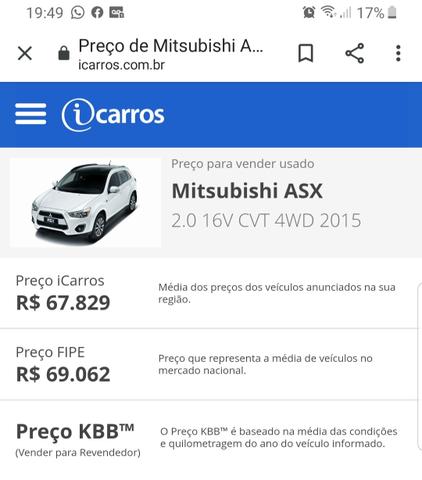 ASX ano 15 AWD 4×4. A mais top da categoria - Foto 7