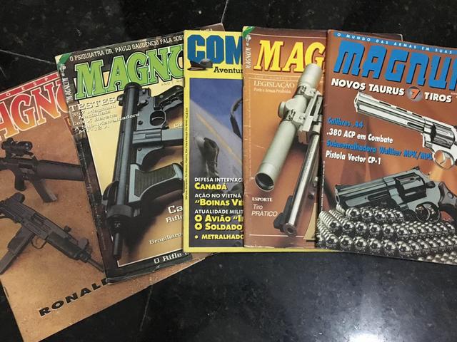 Lote de cinco revistas antigas da Magno