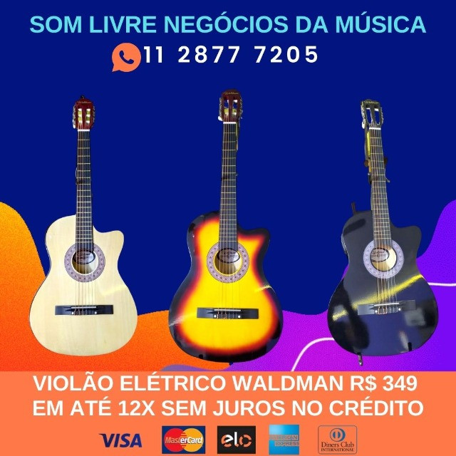 Violões Aço ou Nylon - Elétrico e Acústico em 12x sem juros! - Foto 5