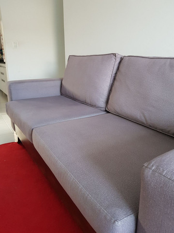 ABAIXOU!!! Vendo Sofá 3 lugares em tecido Sued - Foto 5