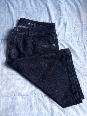 Bermuda Jeans Masculina Tamanho 42 Confecção "Reta" Usada