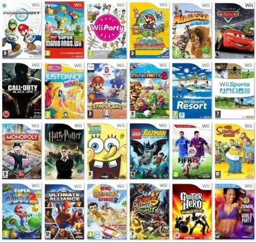 Lote de Jogos Nintendo Wii e Wii U Original - Videogames - Água