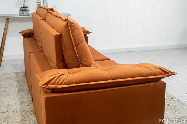 SOFÁ RETRÁTIL RECLINÁVEL SUPER CONFORTÁVEL CONFIRA DESCRIÇÃO!!! RF43 - Foto 4