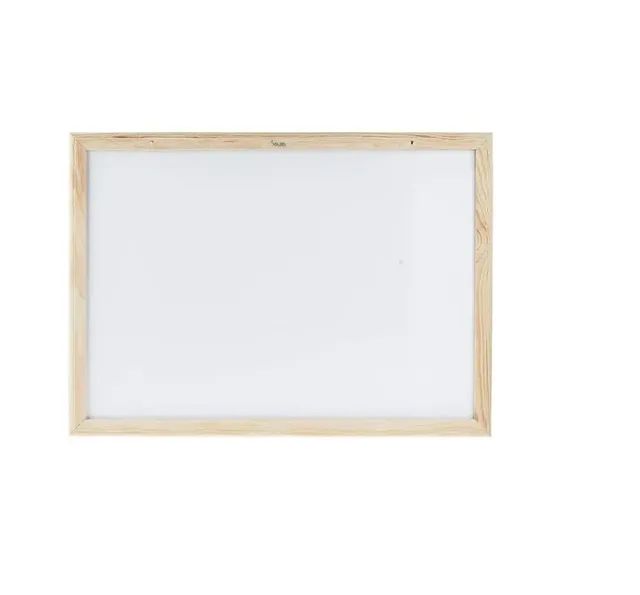 Quadro Branco Moldura De Madeira 50x70 - Foto 2