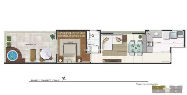 Apartamento à venda 1 quarto 1 vaga - Floresta - Foto 4