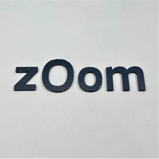 (Aceito cartão) Decoração Letreiro  "zOom" (4 peças) em PVC - Foto 4