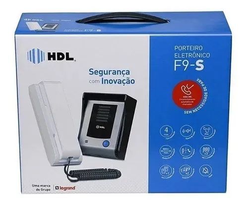 Porteiro Eletrônico F9-s Com Fonte Função Siga-me Hdl