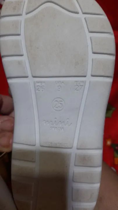 Vendo sandalia infantil social dourada n 25 seminova - Foto 6