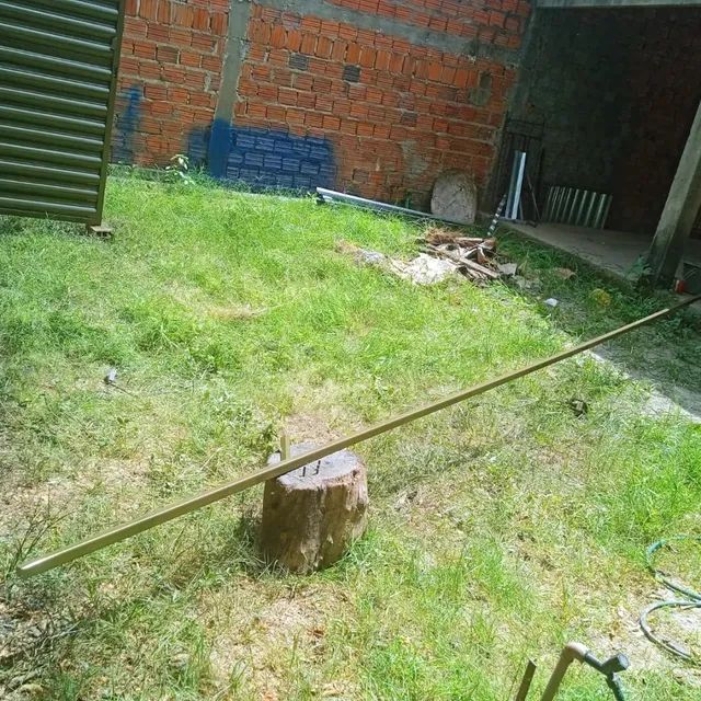 PORTÃO DE GARAGEM O MATERIAL TODO NO GALVANIZADO  - Foto 2