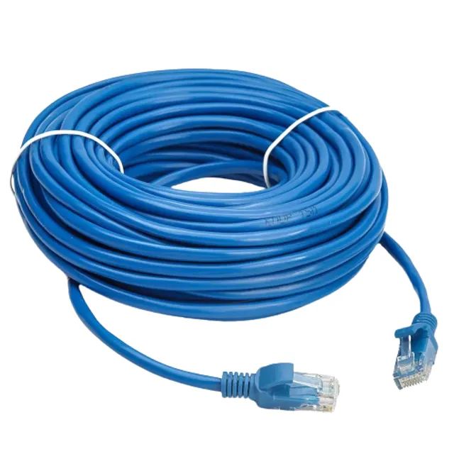 Cabo Rede Rj45 20m Ethernet Patch Cord Cat5e Azul 20 Metros - Foto 2