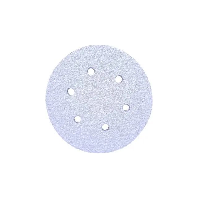 Kit com 10 unidades de Disco De Lixa Com Velcro- 6 Furos (152mm) A Seco Ante Empastamento