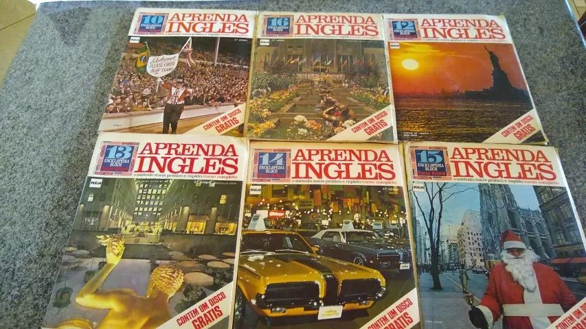 curso inglês enciclopédia bloch com 16 discos de vinil compactos inclusos - Foto 3