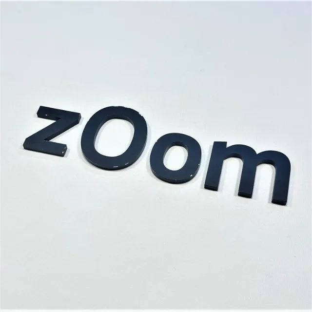 (Aceito cartão) Decoração Letreiro  "zOom" (4 peças) em PVC - Foto 5