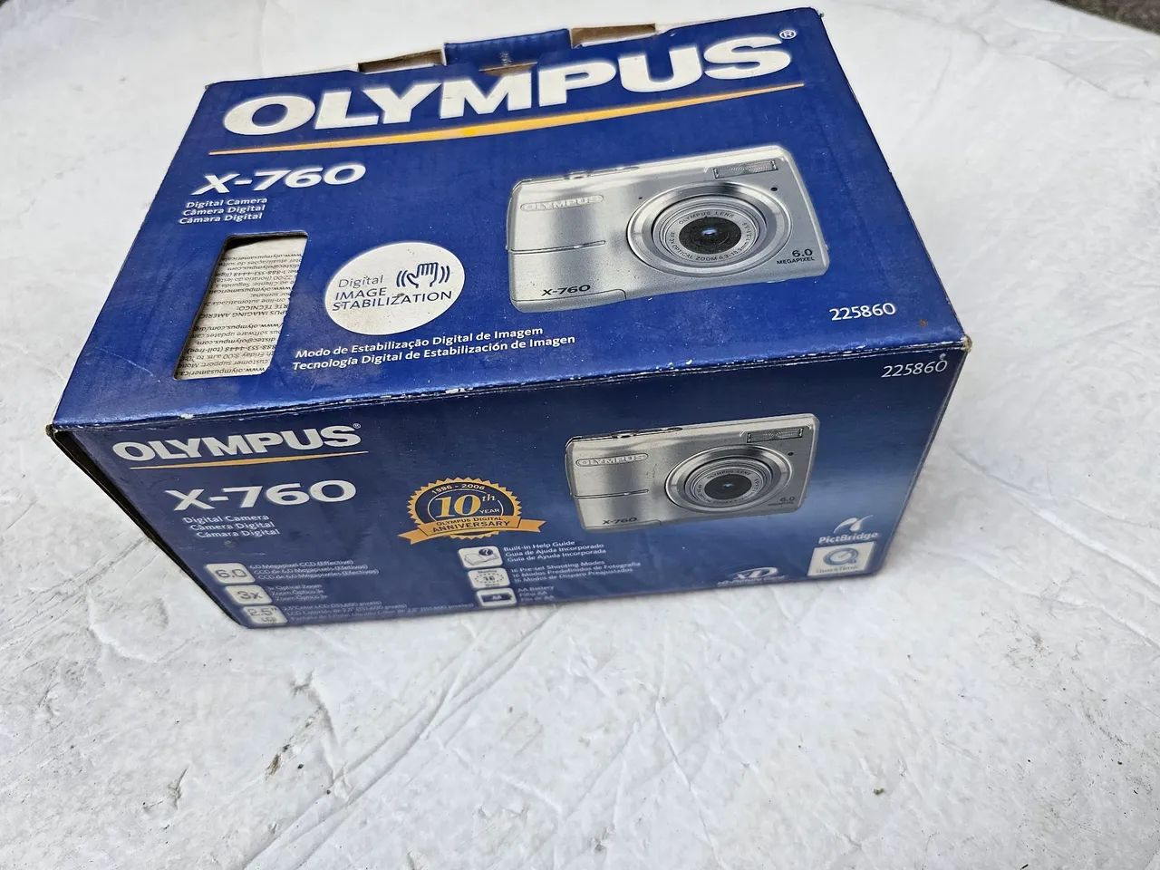 Olympus x760 caixa manuais cd originais - Acessórios para Câmeras