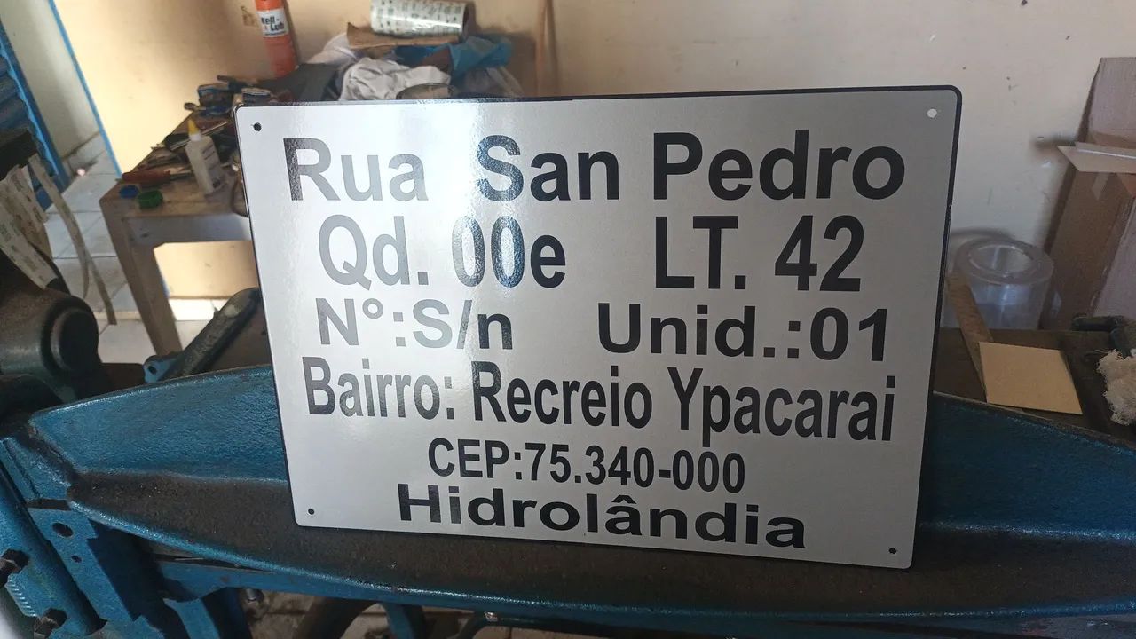 Placa de endereço pronto em 1 hora - Foto 4