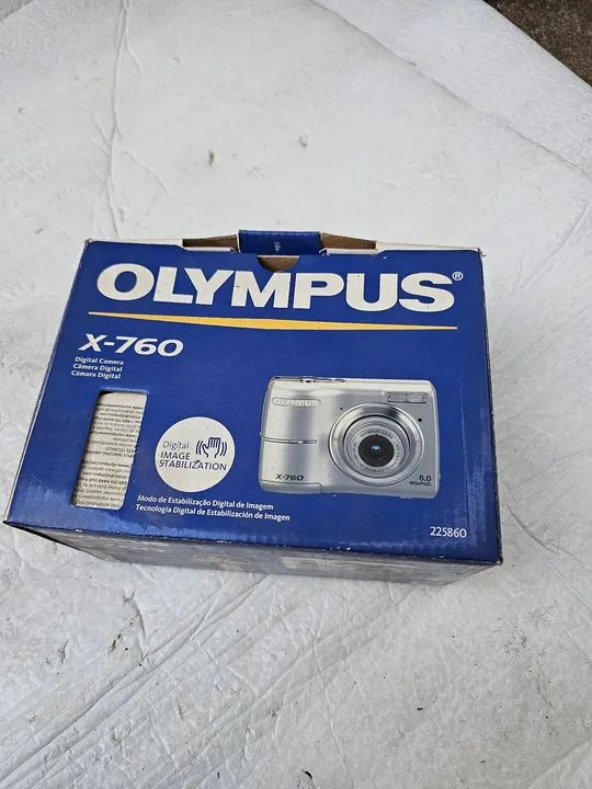Olympus x760 caixa manuais cd originais - Acessórios para Câmeras