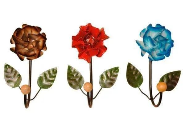 Kit para banheiro com rosas 4 pçs  - Foto 2