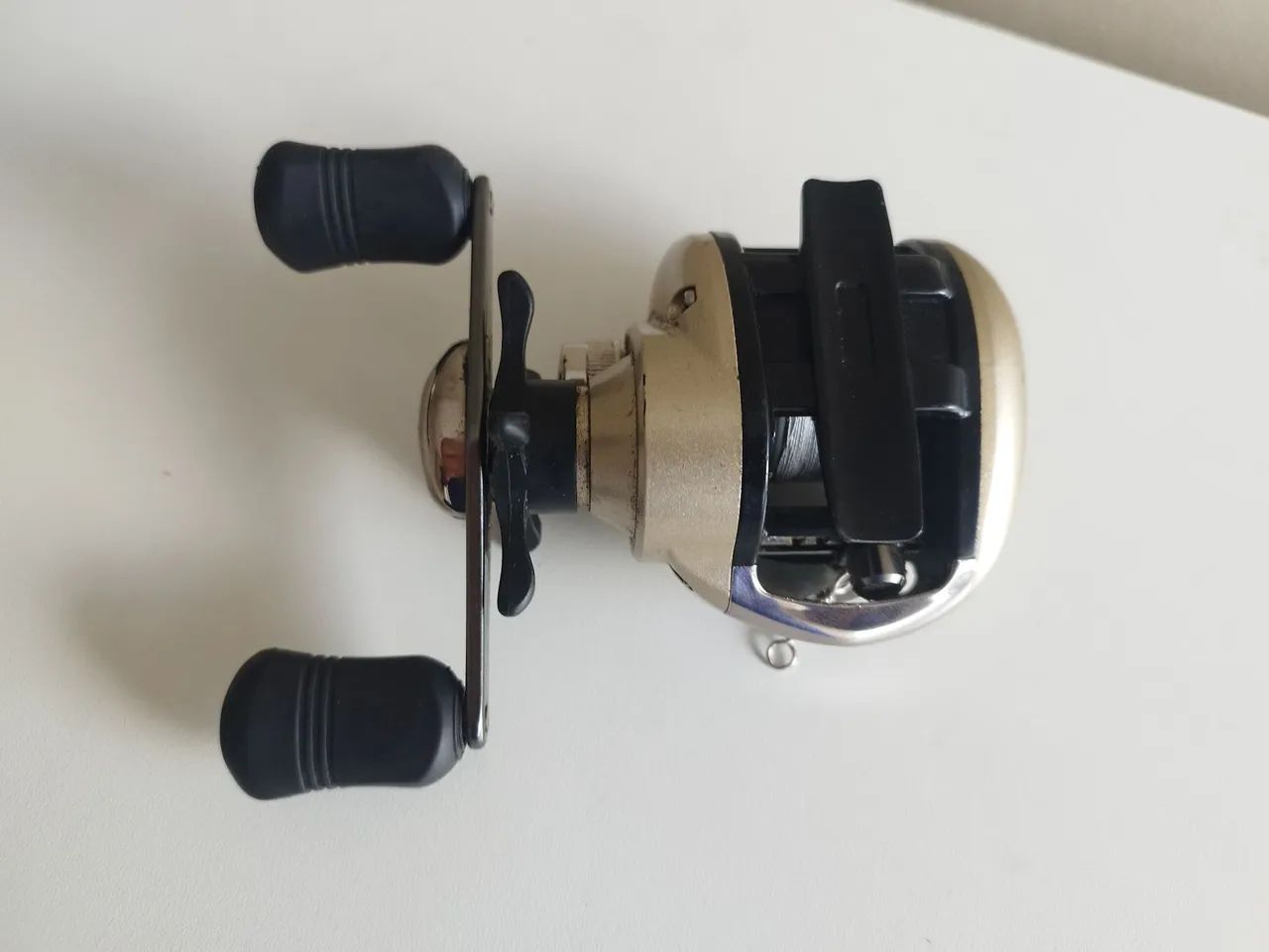 Carretilha de pesca Marine sporte elite 3.000 esquerda dourada - Foto 5