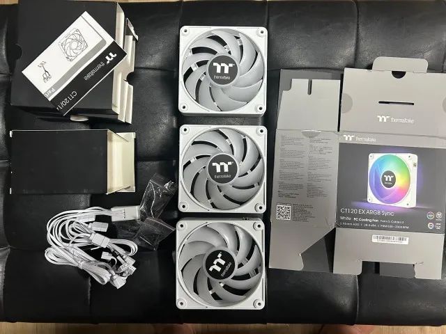 Fan Thermaltake Ex Ct120 Argb - Pack Com 3 fans - Branca  - Foto 4