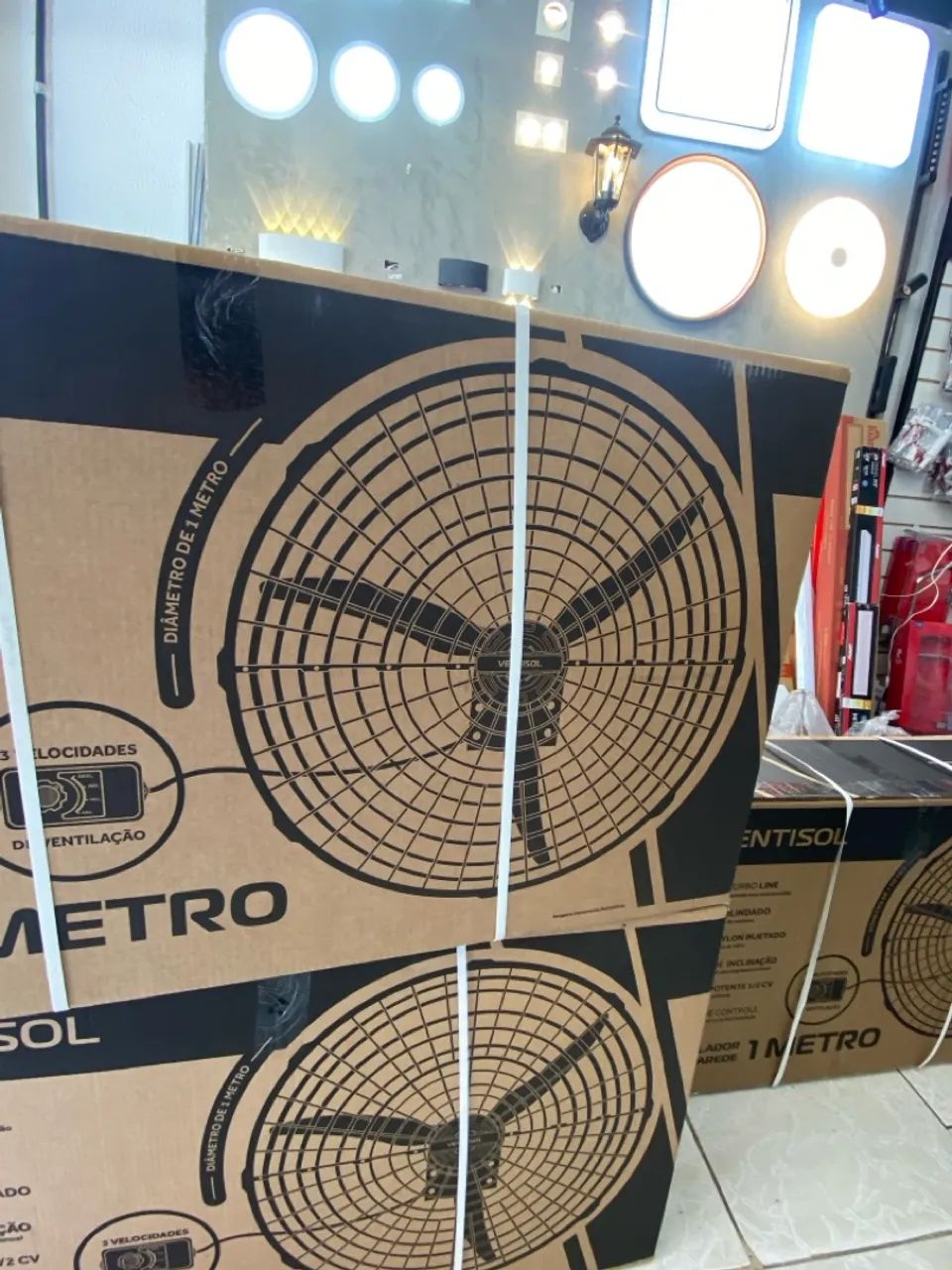 Ventilador 1 metro de parede fixo - Foto 5