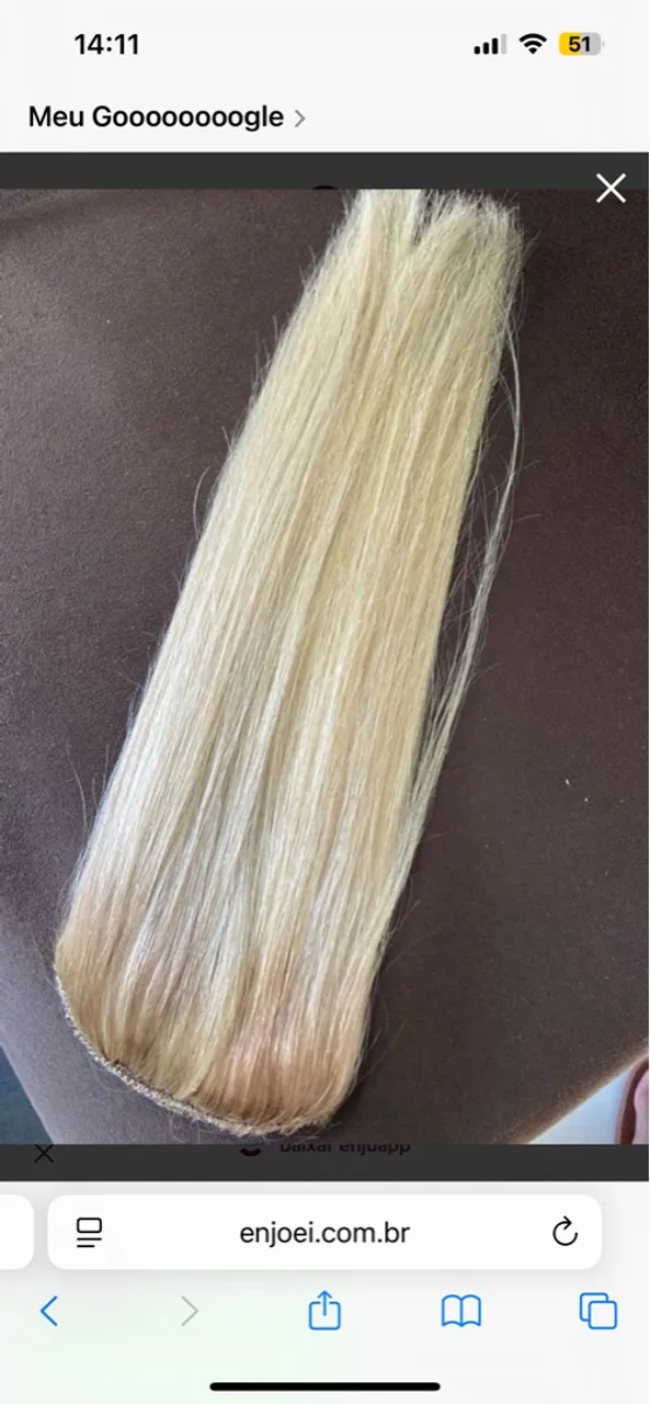 Mega Hair Loiro Claro - Cabelo Natural