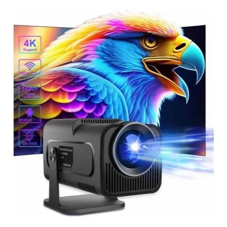 Projetor HY320 Ultra HD com controle remoto