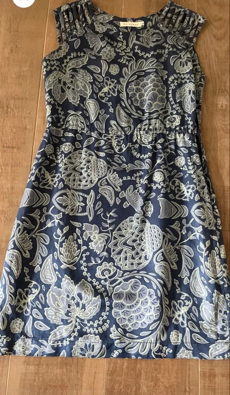 Vestido estampado Azul Richards tamanho 38