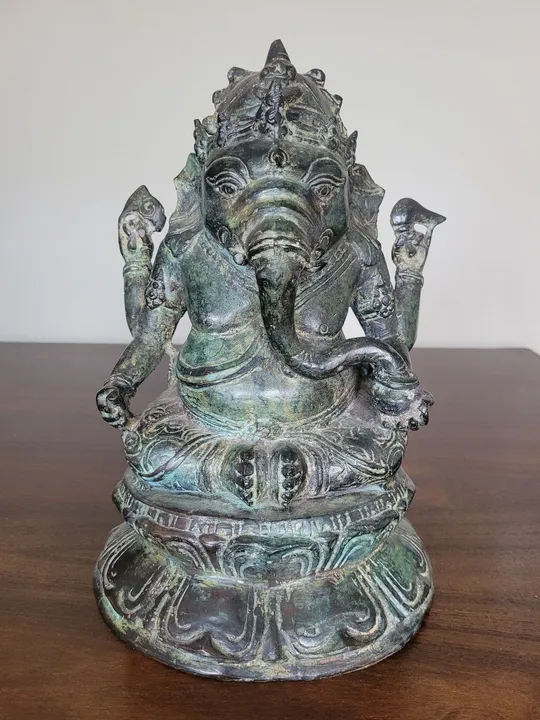 Estátua de Ganesha em Bronze séc XVIII Índia continental