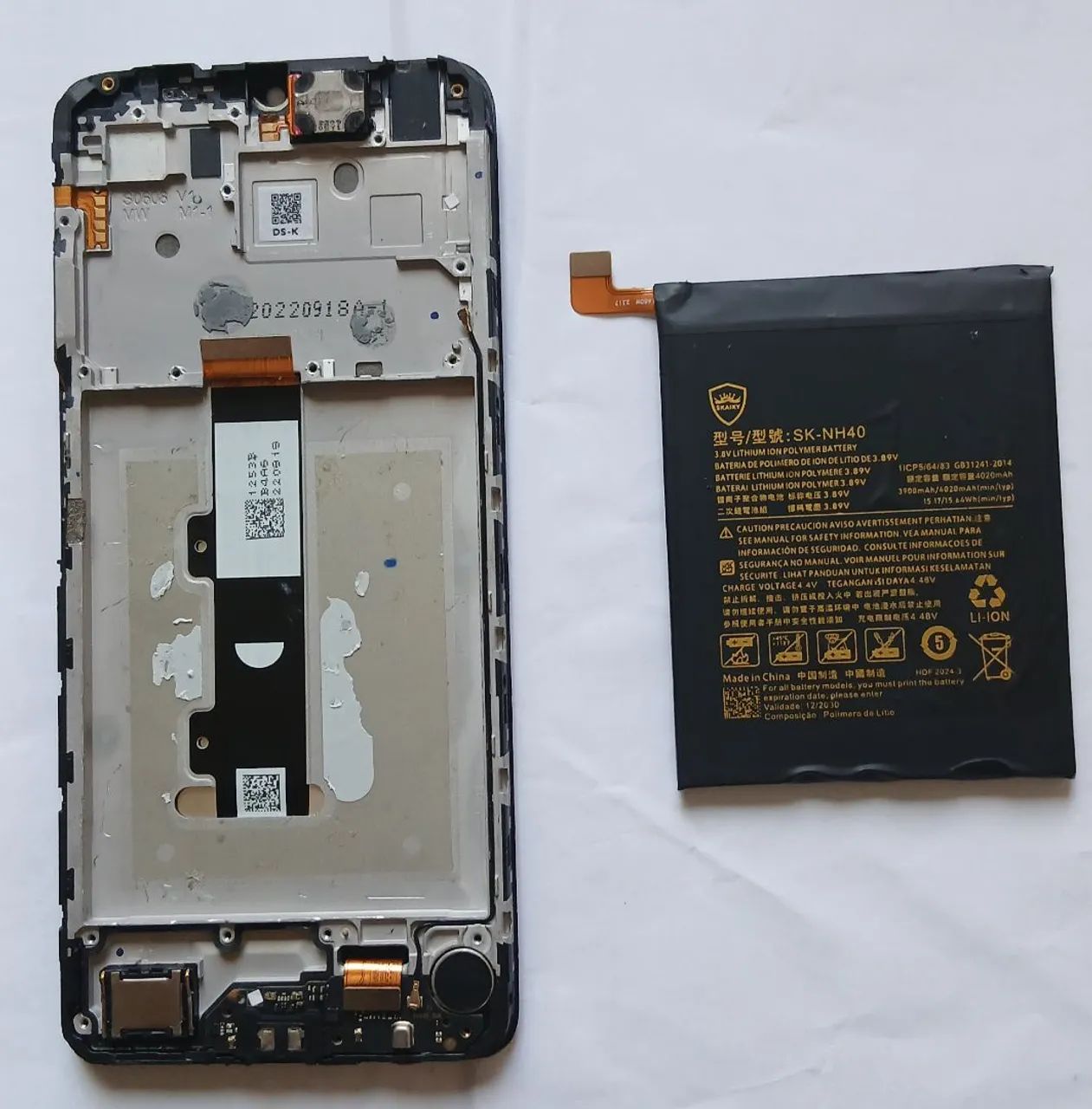 Tela Bateria Moto E22 - Foto 2