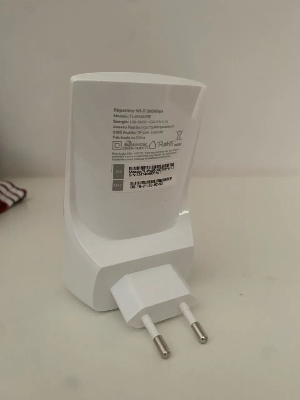 Repetidor De Sinal Wifi Tp-link 300mbps N300 Cor Branco - Foto 4