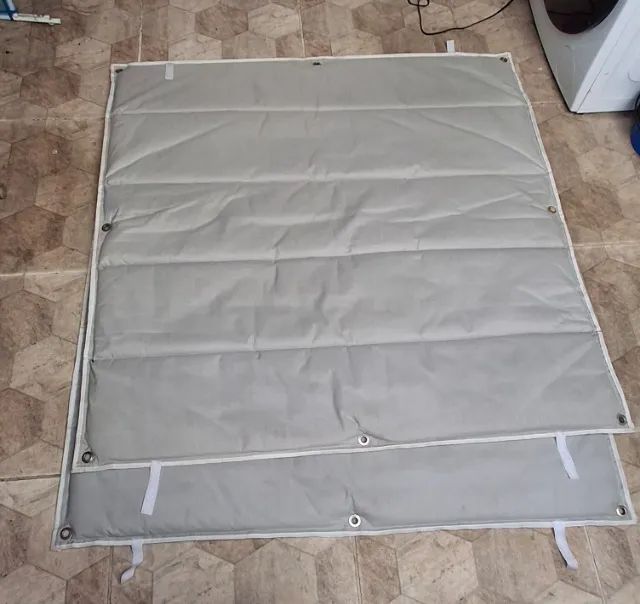 Cortina Acústica Quadrada 100% Blackout 140cm x 140cm - Foto 4