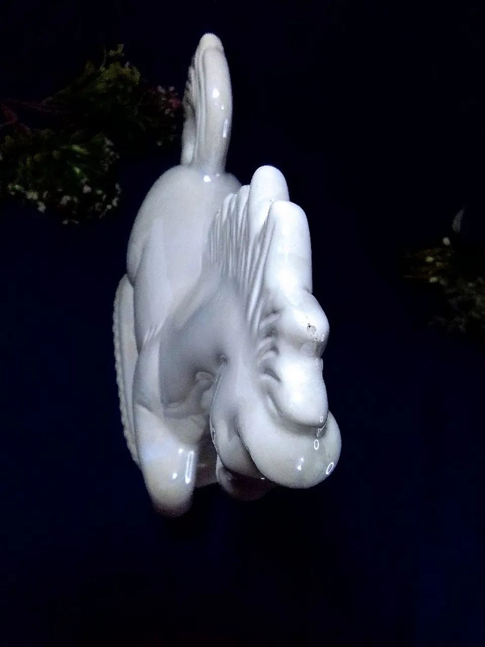 Estatueta de Cavalo em Faiança Perolada - Foto 6