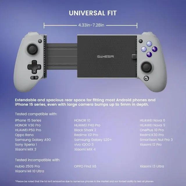 Gamesir G8 Galileo Controle para Jogos Celular iPhone 15 Android (com defeito no botão R1) - Foto 2