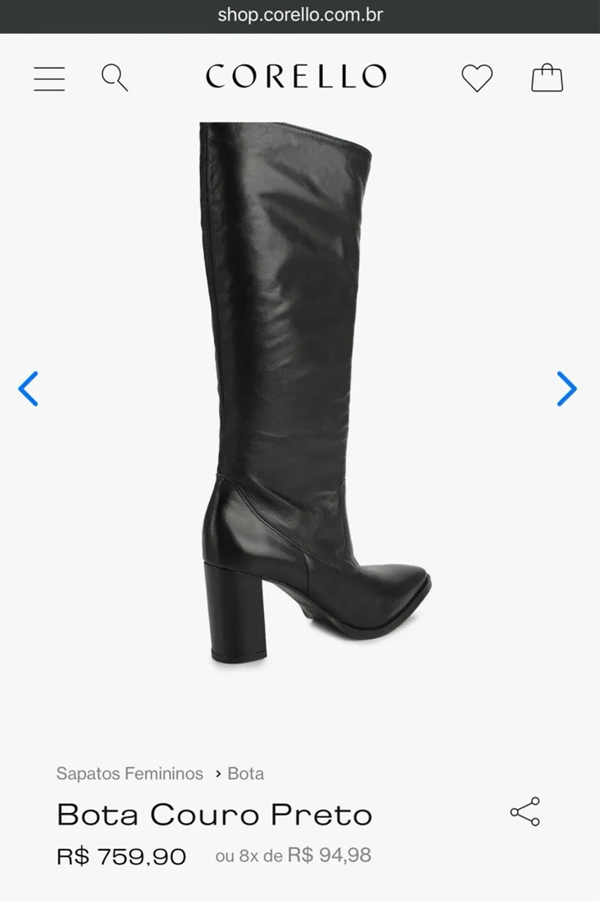 Bota cano alto
