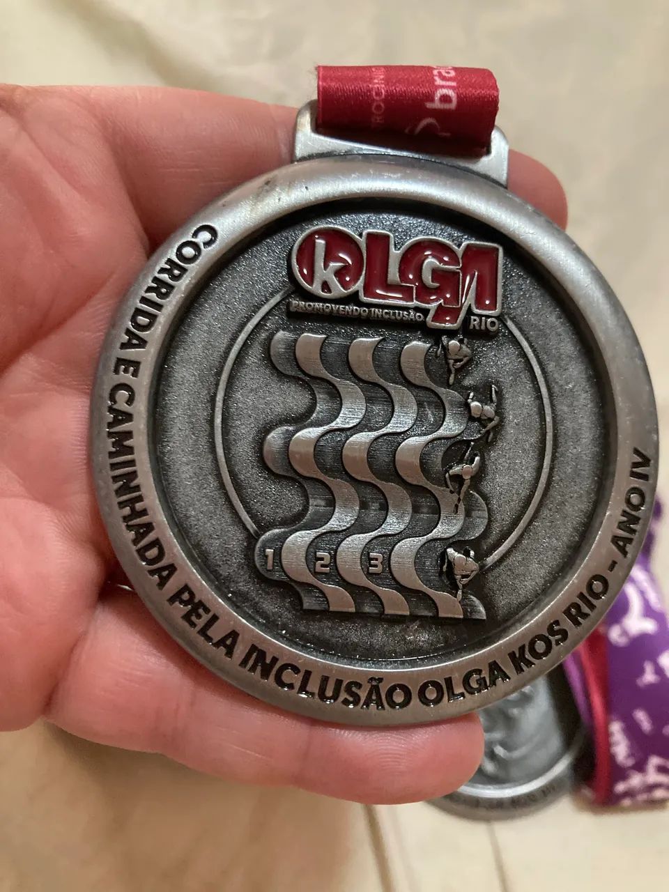 COMBO COM 3 MEDALHAS - CORRIDA E CAMINHADA PELA INCLUSÃO (OLGA KOS RIO) - Foto 2