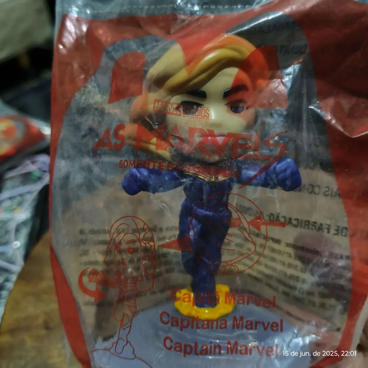 Action Figure Captain Marvel - Colecionável McDonalds 