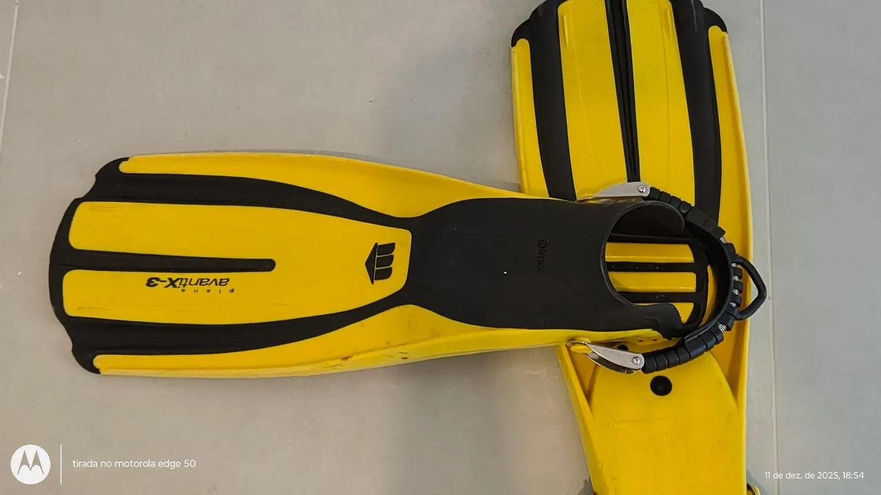 Nadadeira Mares Avanti X3 - tamanho ajustável G-GG - Foto 5