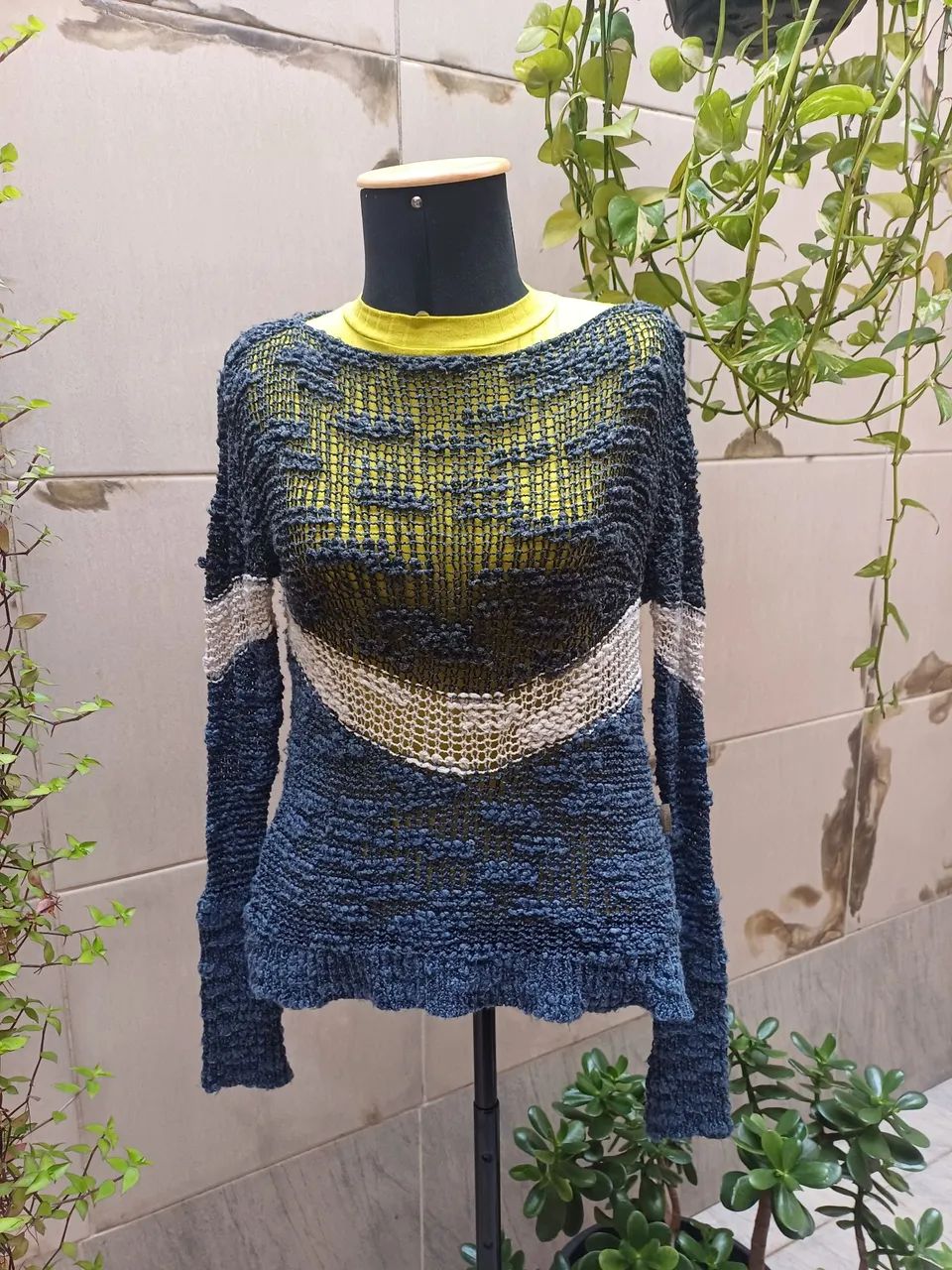 Suéter Patchwork tam P 